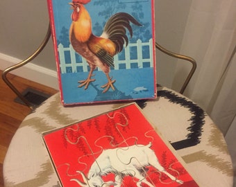 Vintage Chinese Animals Puzzle WB 220