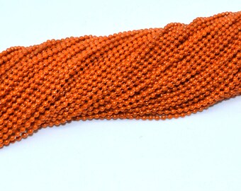Ball chain 1.5 mm orange color