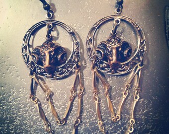 Ram Aries Hoop chandelier earrings