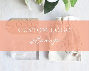 Custom Logo Stamp | Personalised Business Stamp - Logo Stamper - Business Logo - Custom Stamp