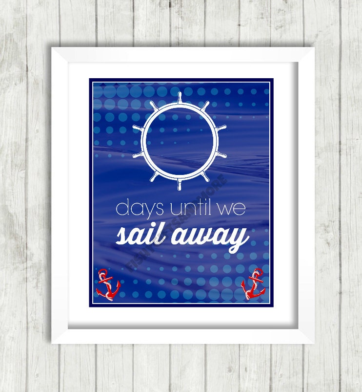 Days Until Cruise Countdown Printable Carnival Disney