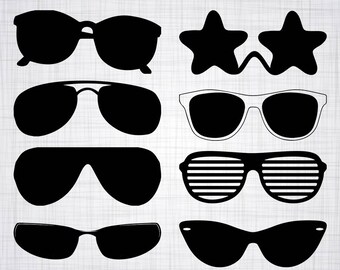 Sunglasses SVG Bundle, Sunglasses SVG, Sunglasses Clipart, Cut Files For Silhouette, Files for Cricut, Vector, Sun Glasses Svg, Png, Decal
