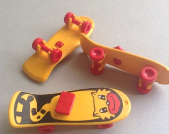 Playmobil Skateboards, yellow and red, set of 3, Playmobil Supplies / parts, Greece