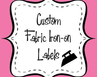 Custom Fabric Iron-On Labels