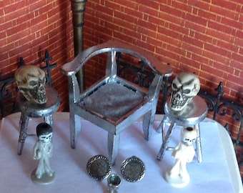 Silly Skulls Miniature Halloween Altar Accessories