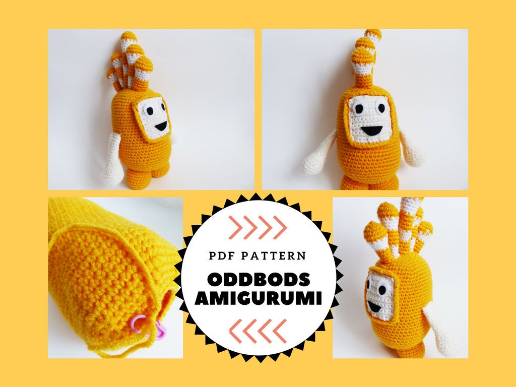 CROCHET PATTERN amigurumi Oddbods Bubbles Yellow crochet