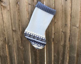 Christmas Stocking, Sweater Stocking, Up-cycled Sweater Stockings, Handmade Christmas, Holiday