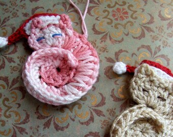 Animal CROCHET PATTERN - Darling Kitty - Instant Download for Tiny Crocheted Cat Ornament or Applique Instructions - pdf