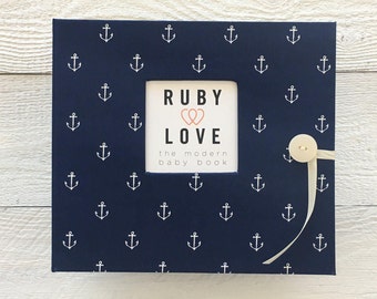 BABY BOOK | Navy Anchors Album