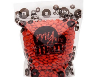 M&M Chocolate Candy - Orange - 2LB Bag