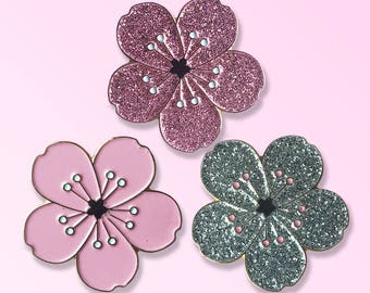 Sakura Cherry Blossom flower pin Japanese