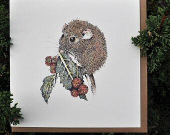 Little Dormouse Greeting card 6 x 6''