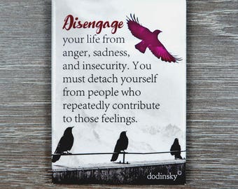 Inspirational gift or a positive affirmation to choose happiness and stay away from negativity. Unique and perfect gift for any occasion.