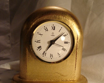 Florence Florentine Gilt Wood Clock, Very Rare