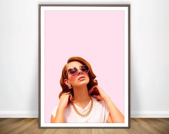 Lana Del Rey Print * Lana Del Rey Poster Vintage Poster Brooklyn Baby Vintage Art Ultraviolence Music Poster Hipster Poster Lana Del.Rey Art