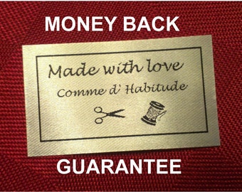 Satin clothing labels australia