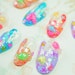 Japanese Kawaii Halloween 3D nail art false nail, fake nails, sweet lolita, 3D candy, 3D hearts, multicolor, glitter, lolita accessory