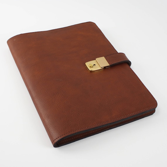 Leather Portfolio Personalized Notebook Mens Gift