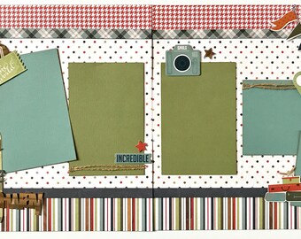 Getaway 2 Page Scrapbook Page Kit