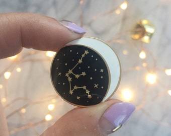 Constellation Enamel Pin - All Star Signs - CapricornAquarius Pisces Aries Taurus Gemini Cancer Leo Virgo Libra Scorpio Sagittarius