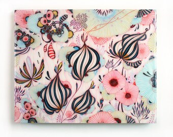 Dulcet - Resin-Coated Art Print on Wood Panel - 11x14