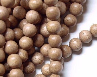 Wood Bead, Round 10mm, Rosewood - 16 Inch Strand (WDRD-10RS)