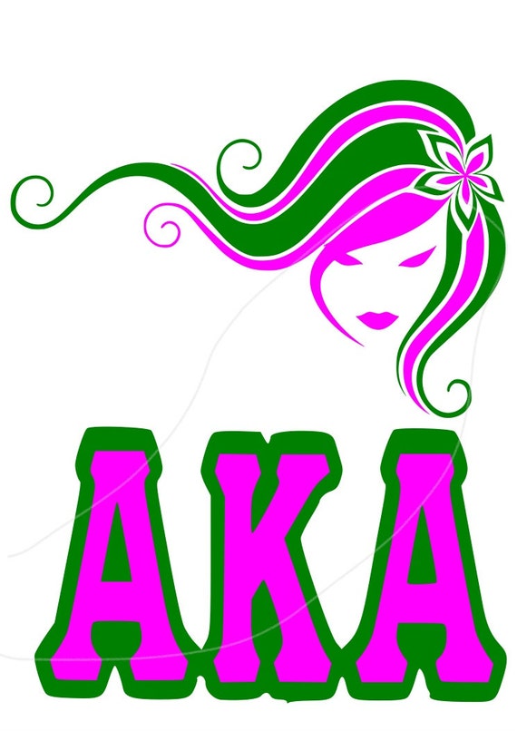AKA Girl Svg Dfx File-Aka Sorority SVG Alpha Kappa Alpha