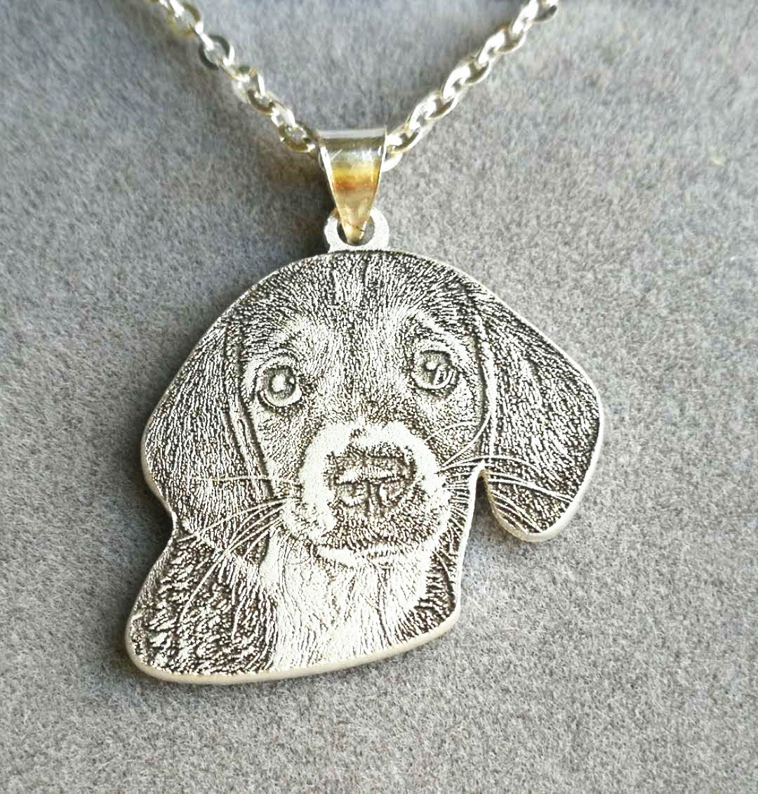 Cat and Dog Personalized Necklace Custom Pet Necklace