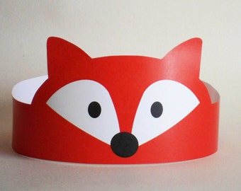 Fox Paper Crown - Printable