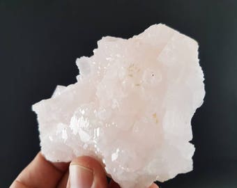 Pink Mangano Calcite from Bulgaria Zlatograd Marzyan mine Natural Mineral Specimen Cluster Mangano Calcite Crystal Mineral