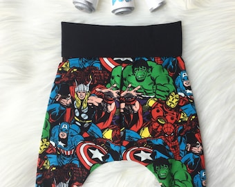 Marvel grow with me harem pants (1-4yrs)