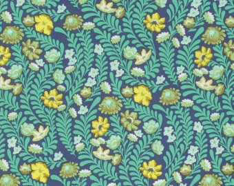 Fabric by the Yard - Eden in Wildflower Sapphire by Tula Pink