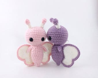 PATTERN: Belle the Butterfly - Crochet butterfly pattern - amigurumi butterfly pattern - crocheted butterflies - PDF crochet pattern