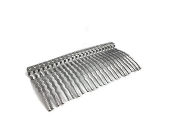 Hair Comb Blank, Wedding Hair Comb, Bridal Hair Comb, Beaded Hair Comb, Hair accessory, 24 Teeth, DIY Jewelry, Wholesale, 36x75mm, 2pcs
