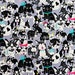 Fabric dog Bulldog dog design fabric, grey dog fabric, dog fabric, oxford cloth, fabric painting, animal, fabric 50x50cm TU340