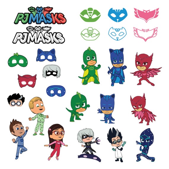 Download Pj masks Svg/Eps/Png/Jpg/ClipartsPrintable Silhouette and