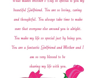Girlfriend Mothers Day Card 2