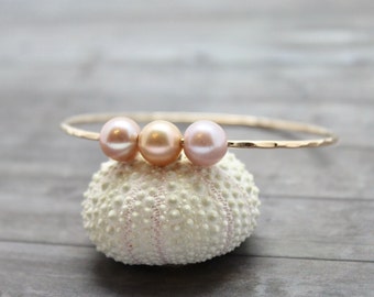 Triple Edison Pearl Bangle