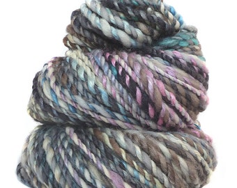 Handspun Yarn handdyed baby camel silk and Merino wool