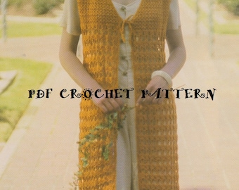 Long vest crochet pattern free downloads without music Long vest crochet pattern free downloads without music