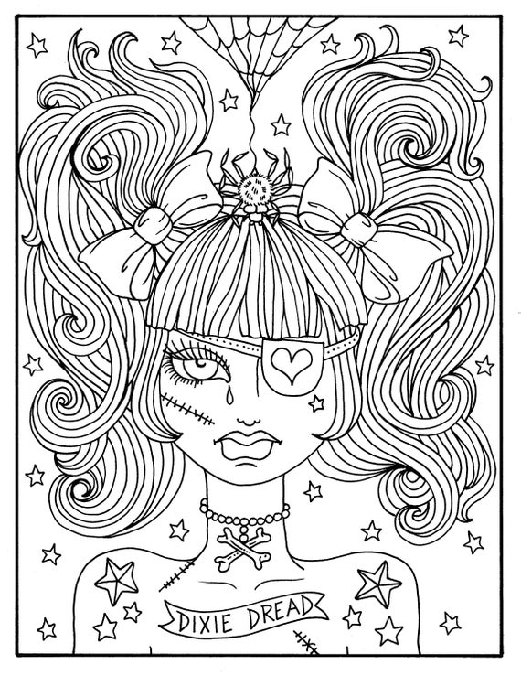 Printable Coloring Pages For Girls For Halloween 7