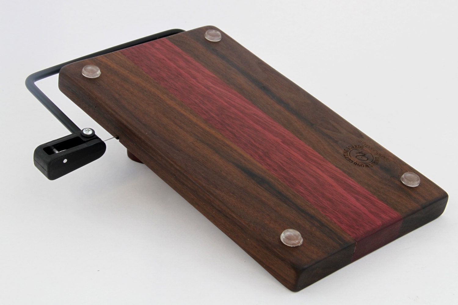 Wood Cheese Slicer Cutter Walnut And Purple Heart Gift Or Wood Cheese Slicer Cutter Walnut And Purple Heart Housewarming Gift Or Wedding