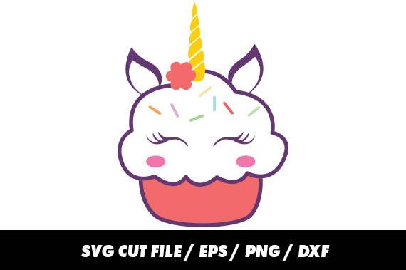 Unicorn svg files Cupcake svg Cake svg Horn svg Monogram