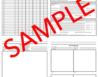 ENTIRE TECH PACK plus Bonus Cost Calculations Sheet and Pattern Card