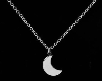 Crescent Moonshine Short Choker Necklace