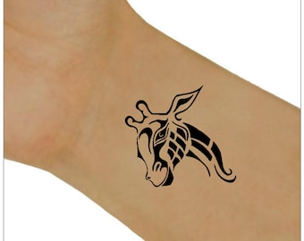 Temporary Tattoo Giraffe Waterproof Ultra Thin Realistic Fake Tattoos