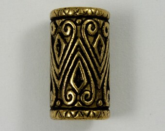 16mm Tube with Bali-Style Design (4 Pcs) #1764