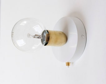Brass Wall Sconce with 120mm wall sconce and button switch | wall light | wall lamp