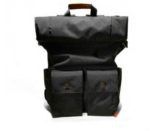 Handwerkerin Rolle oben Rucksack / wasserdicht / Roll Top / Rucksack / Fahrrad Rucksack / Fahrrad Tasche / Fixed gear Tasche / Rucksack Fixie