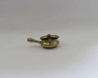 Vintage brass ashtray, hula girls naked